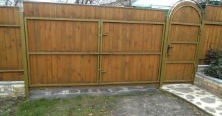 Купить распашные ворота деревянные Ишимбай, цена от 2771 руб.